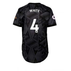 Arsenal Benjamin White #4 kläder Kvinnor 2022-23 Bortatröja Kortärmad